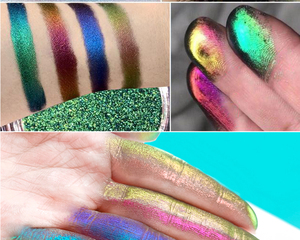 Ombretto Olografico 31 Colori Personalizzabile con Logo, Ombretto Duochrome Facile da Applicare, Pigmento Multichrome Neon Cromo - Product Image 2