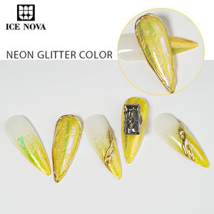 جليد نوفا نيون لامع طلاء جل خطوة واحدة لمعان 20 لون لامع عاكس طلاء أظافر جل لامع فن اصنعه بنفسك في المنزل - Product Image 5