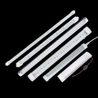 Bande LED en profilé aluminium 12V 24V avec capteur de charge USB DC5V pour éclairage de placard, chambre et décoration sous-meuble