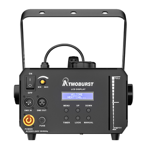 SHEHDS 1500W RGB LED Fog Machine 9x3W <b>Lights</b> DMX & Remote Control Fog Effect Machine for Stage Shows Weddings - Product Image 6