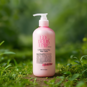 L'ODEUR FLEUR Loción Corporal con Infusión de Frutas Cherry Fleur 500ml Gel Nutritivo para Todo Tipo de Piel Fórmula K Beauty - Product Image 3