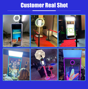 Photomaton portatif de miroir d'Instagram de support de Selfie avec le photomaton mené de miroir de <span class=keywords><strong>Polaroid</strong></span> de lumière de remplissage - Product Image 4