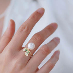 S925 Silver DIY <b>Ring</b> Accessory with Empty Stand 5-7mm Beads Double <b>Pearl</b> Edition 1870-Fashionable Jewelry Stand - Product Image 4