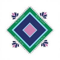 Tapis de jeu de Mahjong américain antidérapant, motif géométrique moderne Lotus HAVE FUN, pour table de jeu de Mahjong
