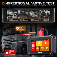 Alat Diagnostik Diesel ANCEL V5 HD Pemindai Sistem Lengkap untuk Truk Semi dan Bus 12V 24V J1939 J1708