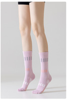 Chaussettes de course personnalisées de haute qualité, à séchage rapide, pour la sécurité nocturne, avec sublimation, en nylon, à compression, hautement réfléchissantes, pour le cyclisme