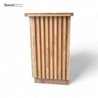 Table de bar pliante en bois naturel pour réceptions de mariage et événements