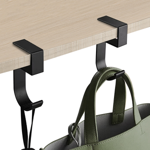 Xách Tay Tự Dính Kim Loại Bracket Chủ Có Thể Điều Chỉnh Tai Nghe Đứng Bảng Túi Khăn Lưu Trữ Móc Dưới Bàn - Product Image 2