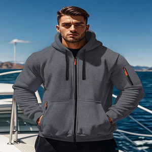 Venta al por mayor de alta calidad Otoño Invierno moda cálido <span class=keywords><strong>Olid</strong></span>-color Europeo Americano de manga larga estilo sudadera para hombres deportivos - Product Image 4