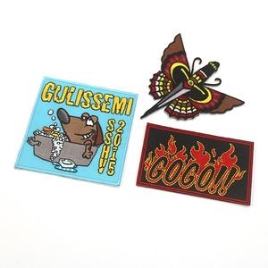 卸売カスタムレーザーカットかわいい蝶アニメ犬のロゴ機械刺繍衣料用パッチ - Product Image 2