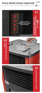 Estufa de Combustión de Pellets para Calefacción de Baño, Ecológica, Duradera, Ligera, Independiente, 9.7KW de Potencia, 12Kg de Combustible - Product Image 5