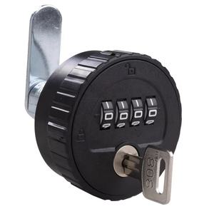 黒リセット可能メカニカルコンビネーションロック高セキュリティキャビネット引き出しヘビーデューティキーレスロック - Product Image 5