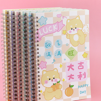 Organisateur de planification personnalisable, impression recto-verso, reliure spirale, livre d'autocollants vierges A5 pour l'école et le bureau