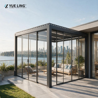 Pergola à toit à lames orientables en aluminium sur mesure pour entrepreneurs et constructeurs, système de drainage intégré pour patio de villa