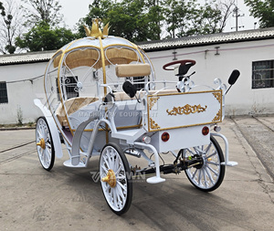 Hot Sale Electric Cinderella Pumpkin Carriage Durable Structure for Theme Park Tour Transport - Product Image 5