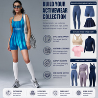 Technologie d'impression couleur dégradée personnalisée Fitness & Yoga combinaison évidée pour l'entraînement de yoga combinaison de sport sexy pour femmes