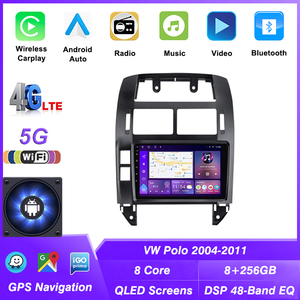 2 DIN Android đài phát thanh xe Carplay cho VW Polo 2004 2011 Stereo Xe GPS navigation đa phương tiện Android đơn vị đứng đầu xe <span class=keywords><strong>Video</strong></span> Player - Product Image 3