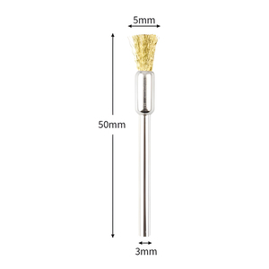 Cepillo de alambre redondo de acero inoxidable/latón/con <span class=keywords><strong>cerdas</strong></span>, tipo bolígrafo, para lijado - Product Image 3
