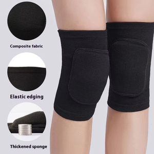 Venta al por mayor Mujer Baile Seguridad <span class=keywords><strong>Gimnasio</strong></span> Deporte Yoga Voleibol <span class=keywords><strong>Rodilleras</strong></span> Elástico Transpirable Baile Rodillera Soporte - Product Image 4