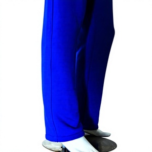 Pantalon cargo droit pour femme bleu roi en molleton doux, personnalisable OEM/ODM, coton écologique respirant 300g, élastique - Product Image 5