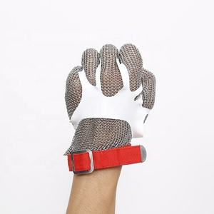 Gants de protection anti-coupure en acier inoxydable avec anneau métallique Contact alimentaire <span class=keywords><strong>Tronçonneuse</strong></span> Meule Cutter pour l'<span class=keywords><strong>abattage</strong></span> du poisson - Product Image 6