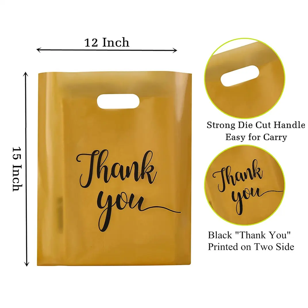 Personalized Shopping Bag Custom Design Logo Gravure Printing Printed Boutique Clothing Packing Die Cut Handle Plastic Bags