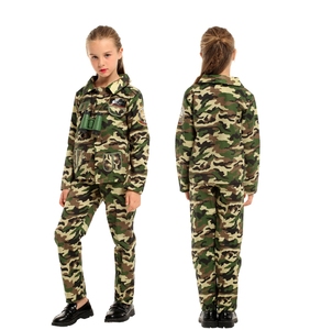 Set di Costumi Casual in Poliestere Verde Militare per Bambine, Vendita all'Ingrosso del Produttore, per Cosplay, TV, <span class=keywords><strong>Film</strong></span>, <span class=keywords><strong>Halloween</strong></span> e Feste - Product Image 1