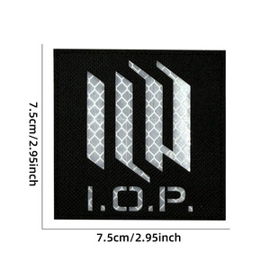 Jie Qian Xin Anime 404 Squad 2D reflectante Iron-On ecológico hecho a mano insignia paquete parche emblema tela accesorios para sombreros - Product Image 4