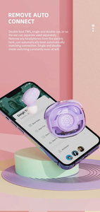 M26 Đúng Không Dây Earbuds Hi-Fi Chất Lượng Âm Thanh <span class=keywords><strong>Mini</strong></span> Tai Nghe Chống Thấm Nước Điều Khiển Cảm Ứng Microphone JL Chipset Pin Kỹ Thuật Số - Product Image 5