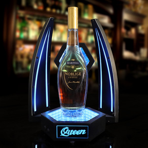 Wan Zhan LED Wine Stand For Martell Cognac 700ml Modern <b>Display</b> <b>Rack</b> With Blue Light Decoration - Product Image 1