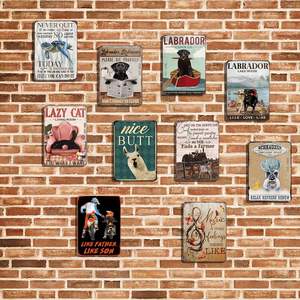 Letrero Metálico Divertido de Perro <span class=keywords><strong>Labrador</strong></span> para Baño, Letrero de Aluminio para Hogar, Cocina, <span class=keywords><strong>Bar</strong></span>, Cafetería, Club, Letrero Vintage para Baño de 12 x 8 Pulgadas - Product Image 5