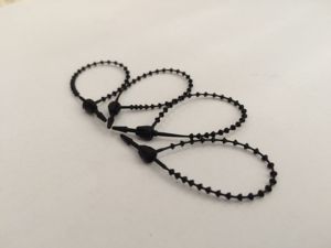 Booster ngọc trai Tie 3-9 inch PP trắng đen đầy màu sắc Bead Cable Tie cho quần áo giày dép đồ chơi phụ kiện Quà Tặng treo thẻ - Product Image 4