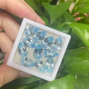 Batu Permata Spinel <span class=keywords><strong>Aquamarine</strong></span> Biru Buatan Laboratorium Berkualitas Tinggi dengan Efek Warna/Api, Ukuran Khusus untuk Pembuatan Perhiasan - Product Image 2