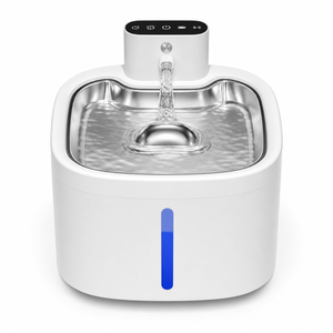 YAOYUE Smart Pet Water Fountain for <strong>Cats</strong> and Dogs, 3.5L Rechargeable Stainless Steel Dispenser with Infrared Sensor - Product Image 1