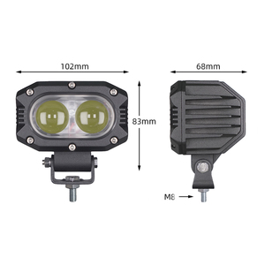 50W 4D doppio colore moto fendinebbia luce ausiliaria anabbagliante led luce da lavoro per autocarro altro accessorio luce auto - Product Image 4