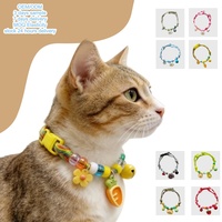 Collier pour animaux de compagnie moderne, luxueux, élégant, simple, réglable, doux, respirant, léger, écologique, en polyester, personnalisé