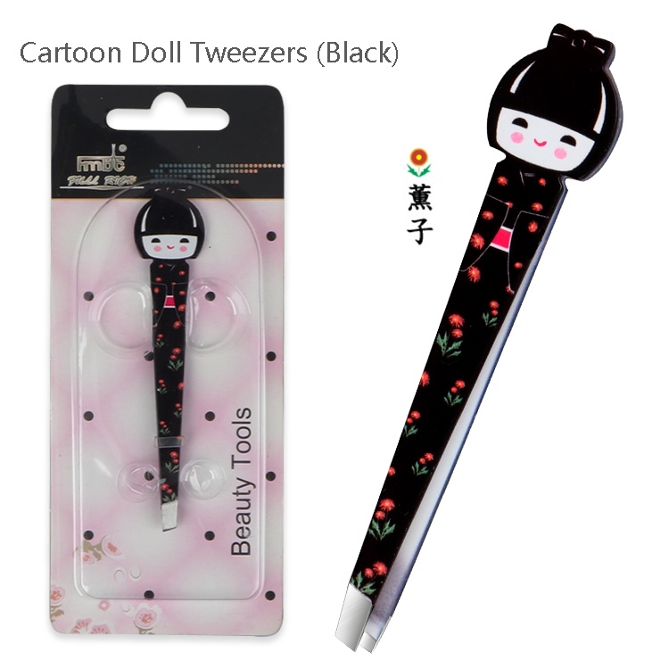 แหนบตุ๊กตาการ์ตูน (สีดำ)