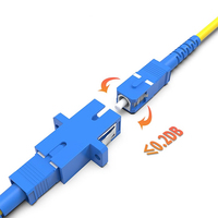Adaptateur de fibre optique SC Simplex monomode UPC APC avec gaine en céramique à faible perte d'insertion pour réseau FTTH