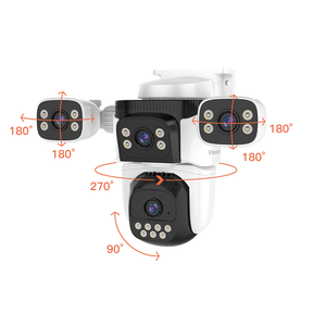 Top bán hàng Pro App HD 8MP Dome Camera Kit 360 độ an ninh PT ba ống kính cố định tường tầm nhìn ban đêm chuyển động phát hiện mạng wifi - Product Image 5