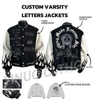 Fabricant OEM de vestes varsity personnalisées pour hommes |   Blouson bomber en laine brodé style universitaire pour l'hiver