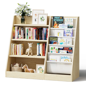 Estantería de Madera de <span class=keywords><strong>4</strong></span> <span class=keywords><strong>Niveles</strong></span> para Libros y Estantería Infantil de 5 <span class=keywords><strong>Niveles</strong></span> - Product Image 1