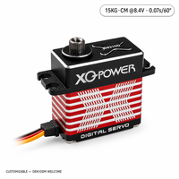 Servomoteur d'aileron fixe XQ-POWER XQ-BLS8120H 20KG 12V HV CNC en aluminium étanche sans balais pour avion RC FPV VTOL UAV