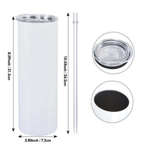 Botella de agua aislada al vacío de acero inoxidable, personalizada, de lujo, clásica, para sublimación, con pajita, aislamiento de 6 a 12 horas. - Product Image 5