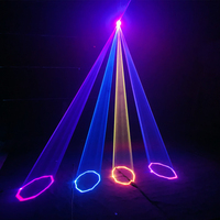Proyector láser 3 en 1 1W FLL RGB a Color y escáner de animación 3D para puesta en escena para DMX DJ Disco Club bodas fiestas