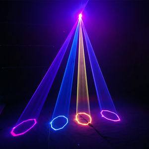 3-in-1 1W FLL RGB lazer projektör renk ve <span class=keywords><strong>3D</strong></span> animasyon tarayıcı DMX DJ disko kulübü düğün taraflar için sahne performansı için - Product Image 6