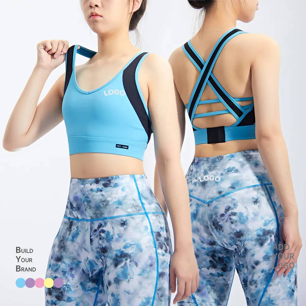 OEM Service Fitness Apparel FACTORY Sports Outfits Women 2 Pieces Custom Fitness Yoga Wear Set With Private Label