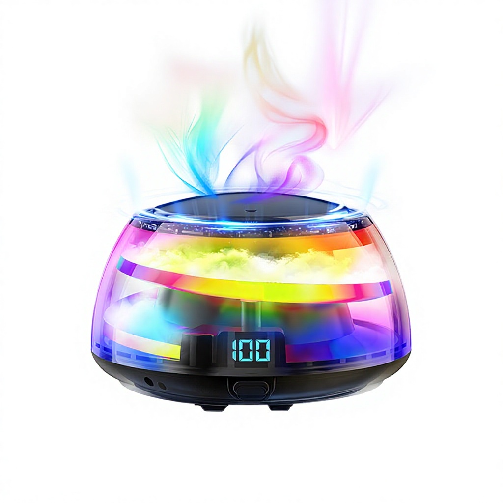 Plastic Humidifying Luxury Car Ornament Dedicated Cloud Mist Scenic View Car Aromatherapy Smart Spray Mountain Sea Diffuser