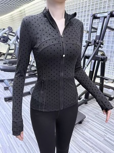 Top Sportivo da Donna S33 con Colletto Imbottito a Pois, Aderente ed Elasticizzato per Yoga, con Maniche Lunghe - Product Image 6