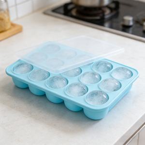 Molde de silicona reutilizable para cubitos de hielo al por mayor, alta flexibilidad, fácil desmolde, apto para alimentos, uso doméstico en la cocina - Product Image 3