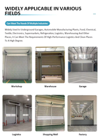 Quincaillerie pour porte coulissante en aluminium, porte rapide, porte spirale, rail de porte, volet roulant, porte rapide d'entrepôt robuste résistante au vent